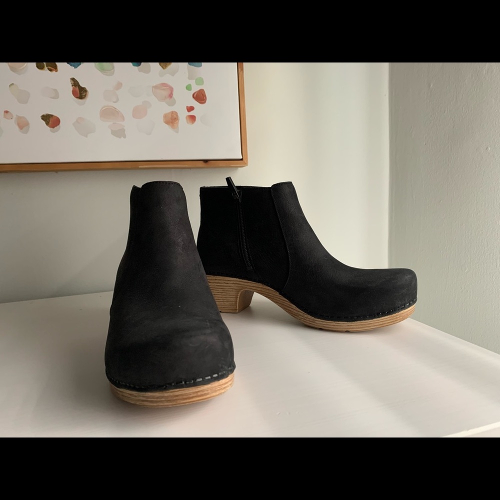 Dansko Black Leather Boots